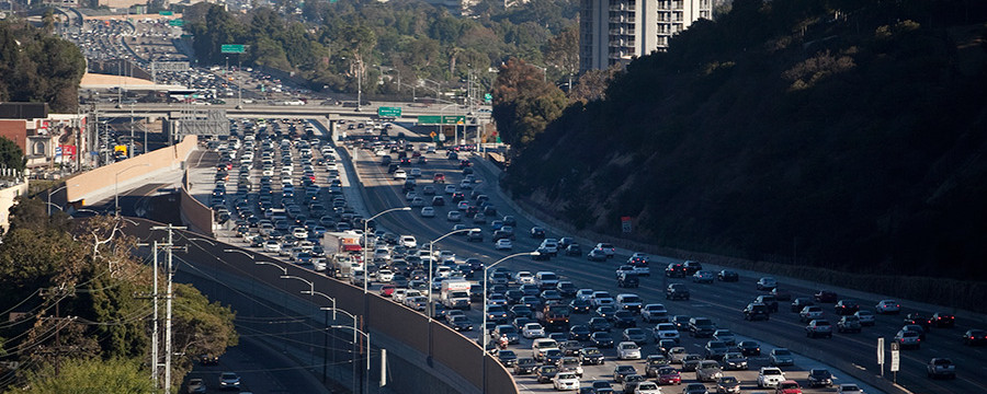 Jammed San Diego (405) Freeway