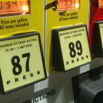 Gas pump with prices