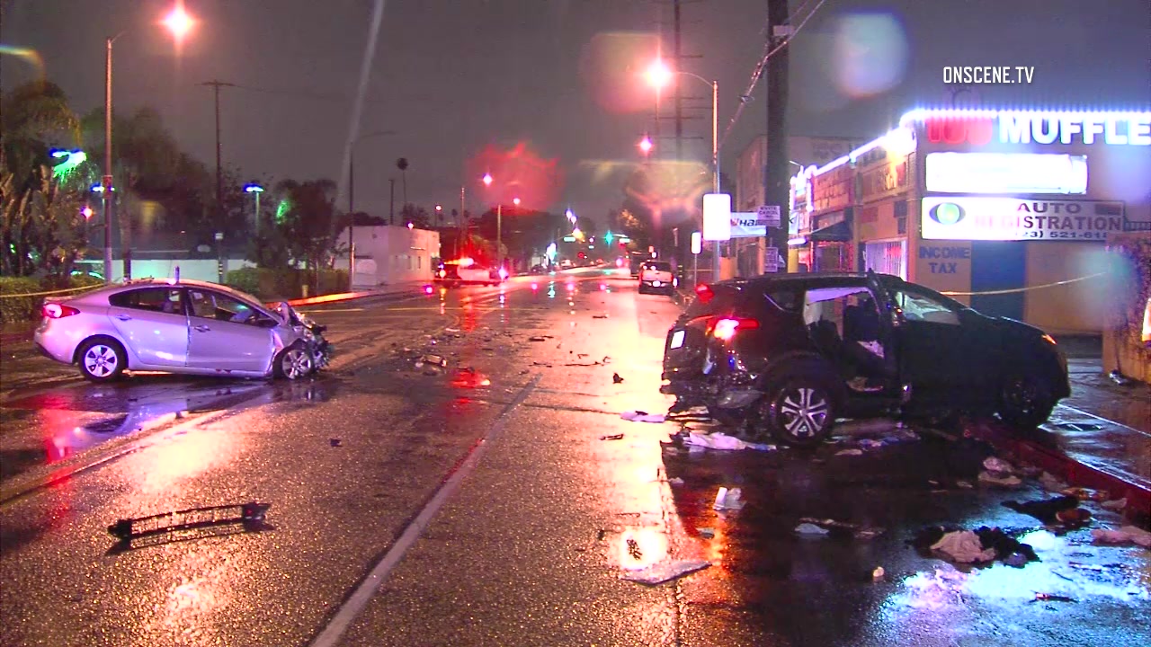 LA man dead, 4 seriously injured in Florence crash