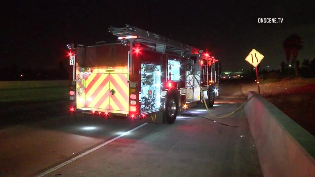 Fiery freeway crash in Orange kills two