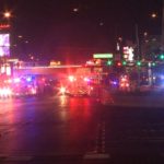 Emergency vehicles on Las Vegas strip