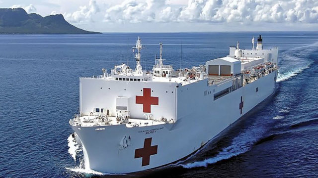 It's Here! Navy Hospital Ship 'Mercy' Docks In LA With 1,000 Beds ...