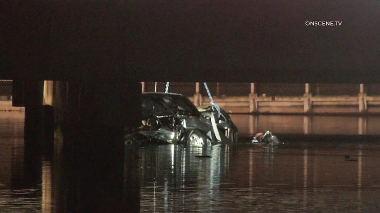 Two Men Killed When SUV Plunges into Canal Near San Gabriel River in LB ...